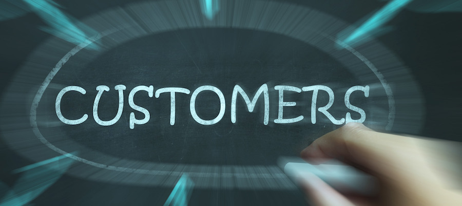 Customers Diagram Showing Consumers Buyers And Patrons